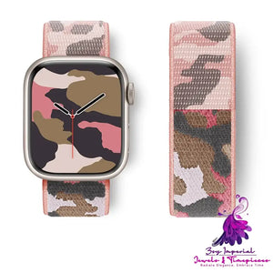 Camouflage Nylon Loop Sports Creative Watch Strap