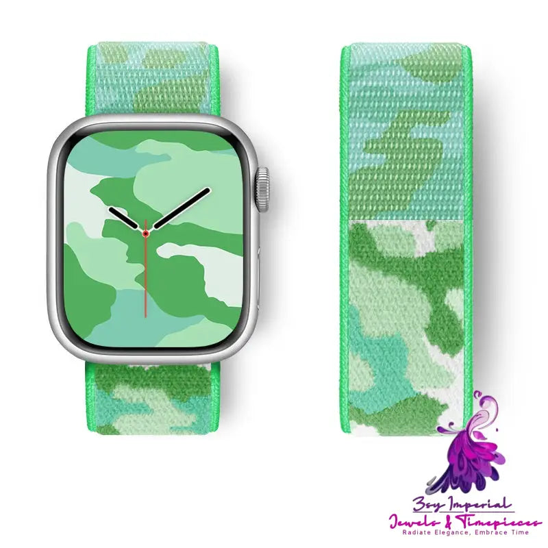 Camouflage Nylon Loop Sports Creative Watch Strap