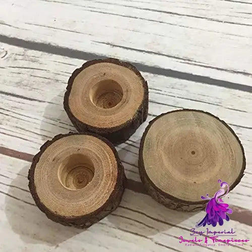 Wooden Wedding Candle Holders