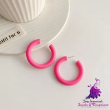 Trendy Simple Candy Color Earrings