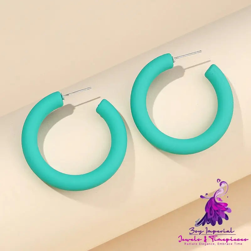 Trendy Simple Candy Color Earrings