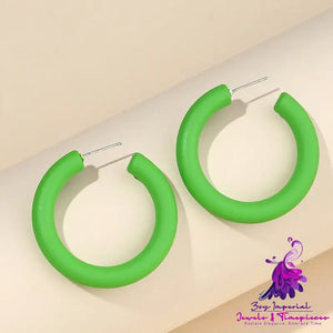 Trendy Simple Candy Color Earrings