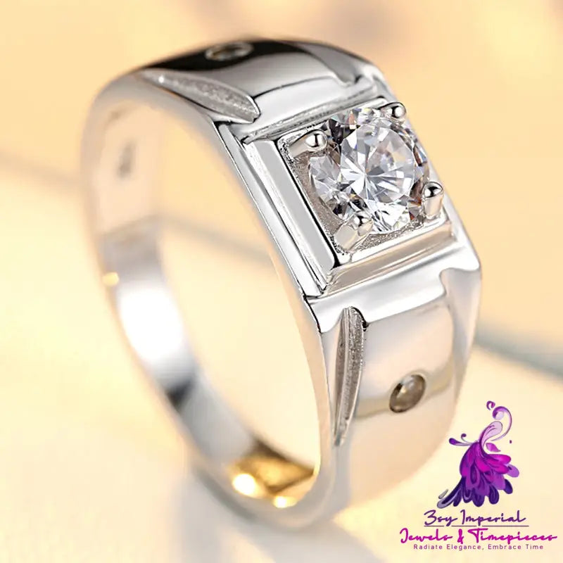 Men’s Carat Diamond-studded Ring