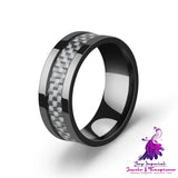 Stainless Steel Carbon Fiber Ring