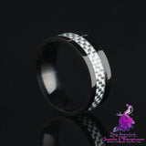 Stainless Steel Carbon Fiber Ring