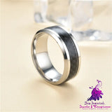 Stainless Steel Carbon Fiber Ring