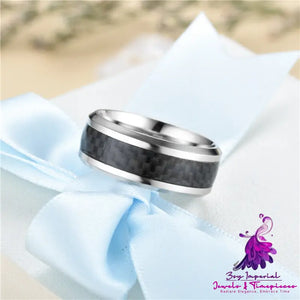 Stainless Steel Carbon Fiber Ring