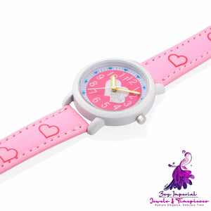 Cartoon Love Dial Casual Children’s Fashion Watch