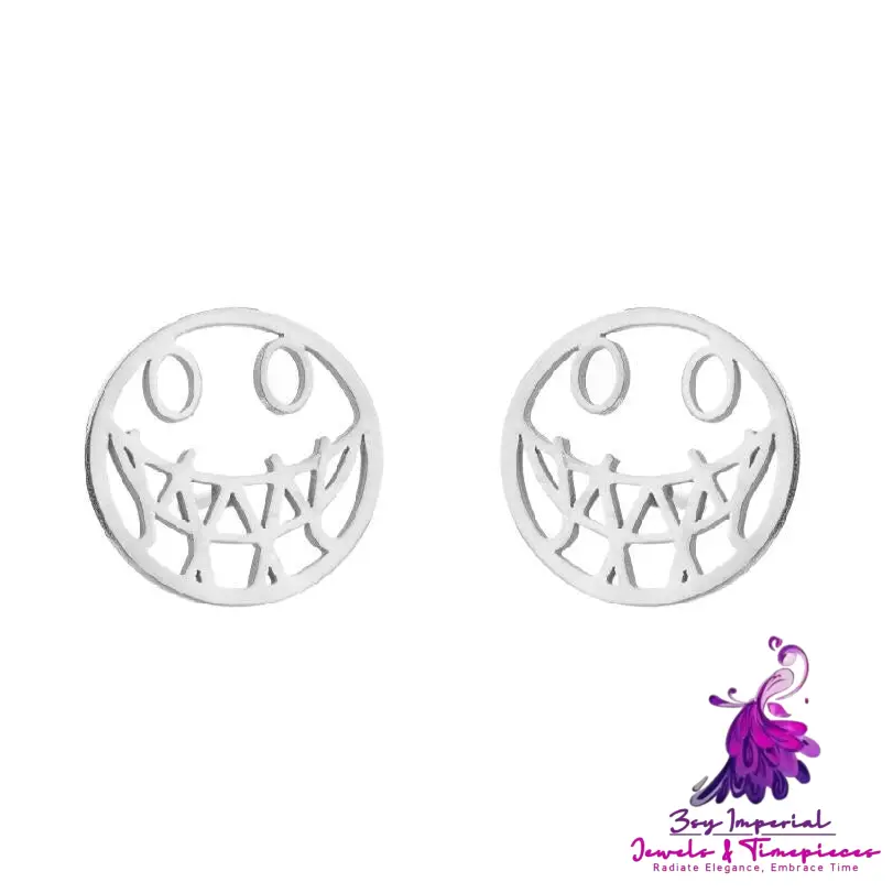 Stainless Steel Cartoon Character Halloween Ear Studs