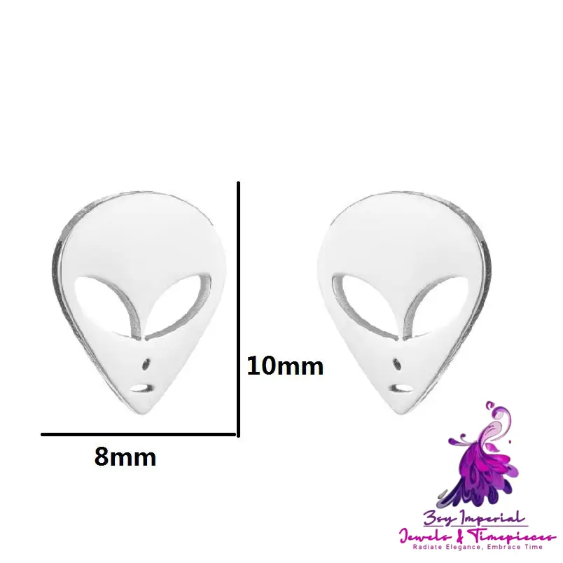 Stainless Steel Cartoon Character Halloween Ear Studs