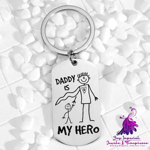 Cartoon Stainless Steel Keychain