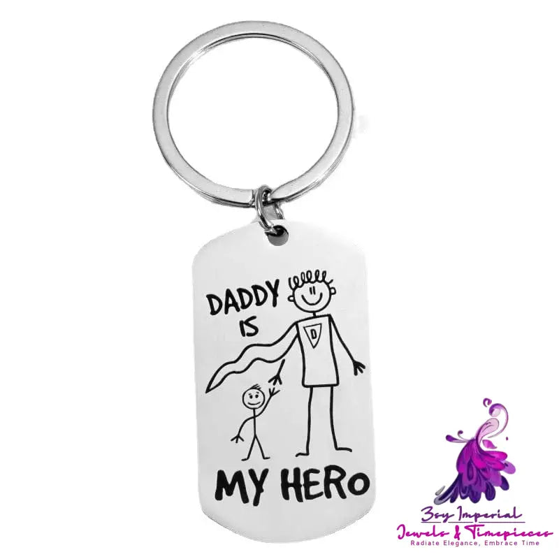 Cartoon Stainless Steel Keychain