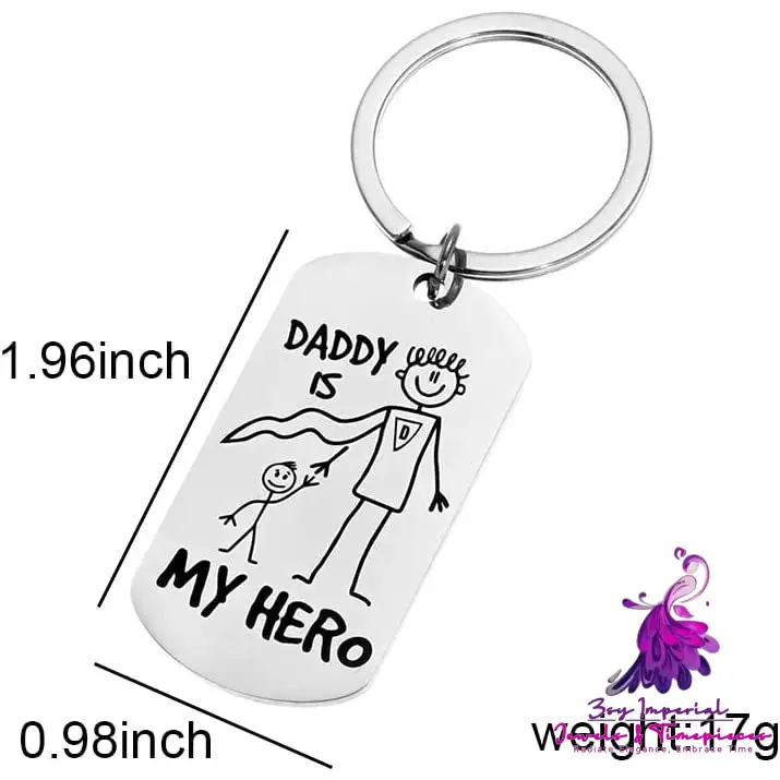 Cartoon Stainless Steel Keychain