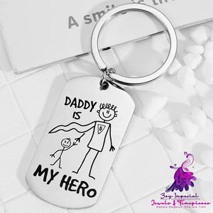 Cartoon Stainless Steel Keychain