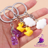 Cartoon Yellow Duck Keychain