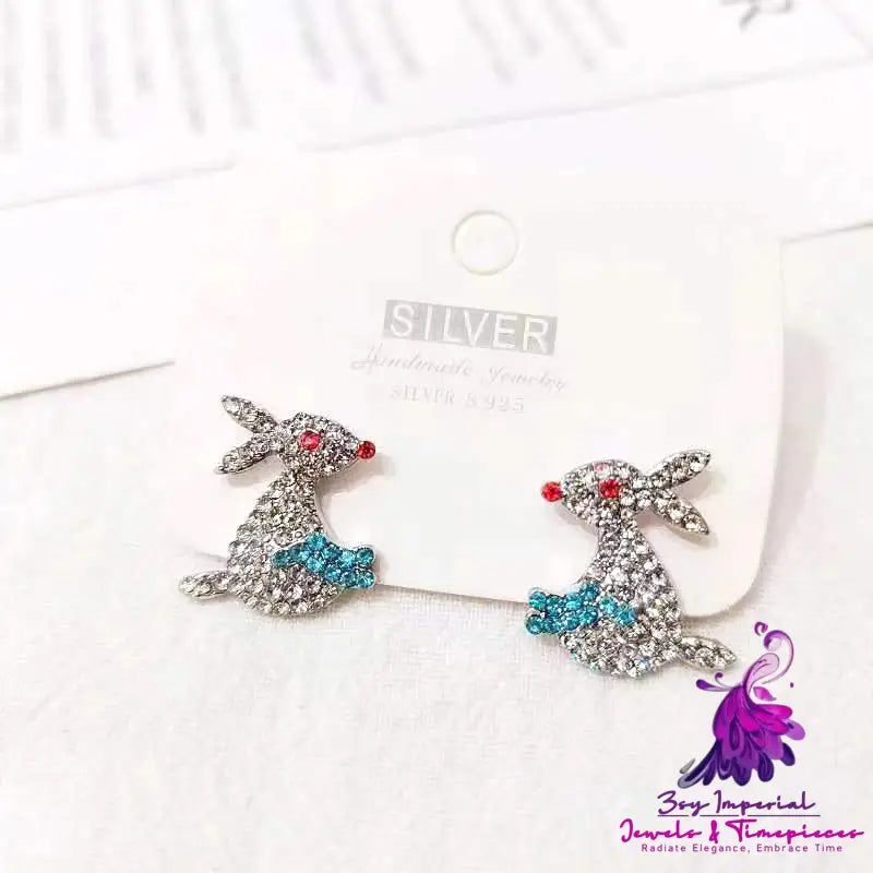 Sweet Cartoon Sterling Silver Earrings