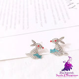 Sweet Cartoon Sterling Silver Earrings