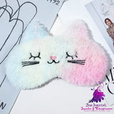 Cute Cartoon Plush Eye Mask