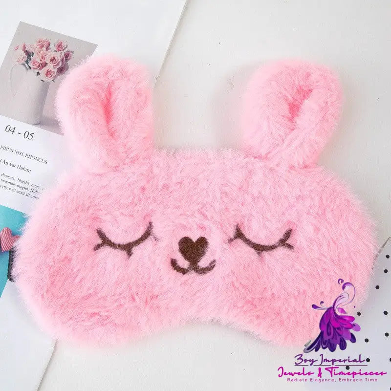 Cute Cartoon Plush Eye Mask