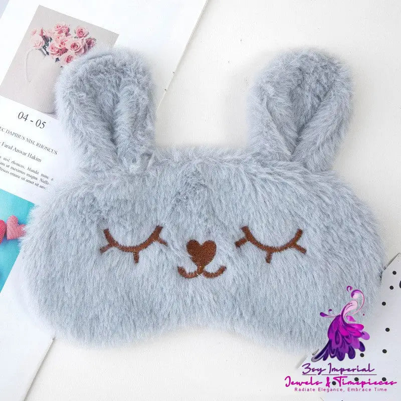 Cute Cartoon Plush Eye Mask