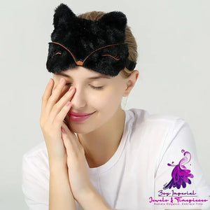 Cute Cartoon Plush Eye Mask