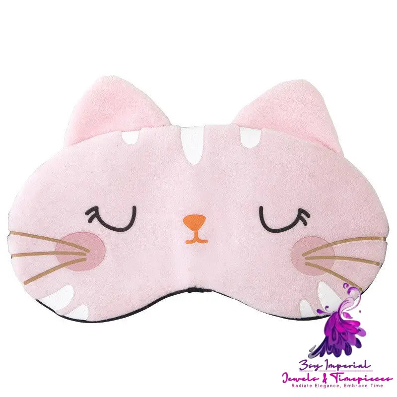 Cute Cartoon Plush Eye Mask