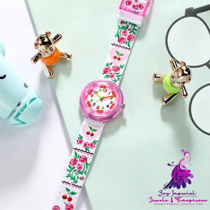 Cute Cartoon Silicone Transparent Watch