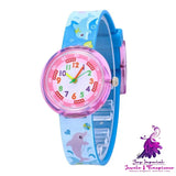 Cute Cartoon Silicone Transparent Watch