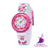 Cute Cartoon Silicone Transparent Watch