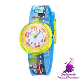 Cute Cartoon Silicone Transparent Watch