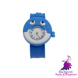 Cute Cartoon Silicone Snap Watch