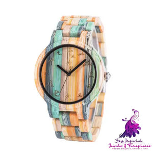 Colorful Wooden Couple Watches