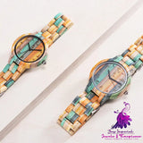 Colorful Wooden Couple Watches