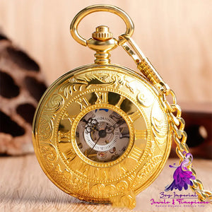 Retro Carved Hollow Pocket Watch