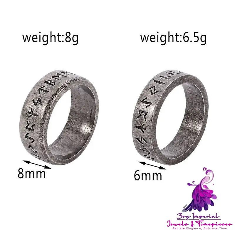 Ancient Inscription Men’s Ring