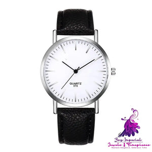 Ultrathin Fashion Casual Couple Belt Watch for Men and Women