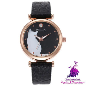 Casual Diamond Quartz Watch for Women