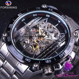 Euro-American Fashion Casual Hollow Mechanical Watch