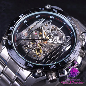 Euro-American Fashion Casual Hollow Mechanical Watch