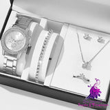 Fake Three Eyes Women’s Casual Watch Set