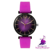 Women’s Fashion Gradient Silicone Casual Watch