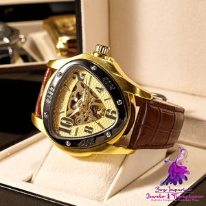 Fashion Casual Hollow Triangle Mechanical Watch