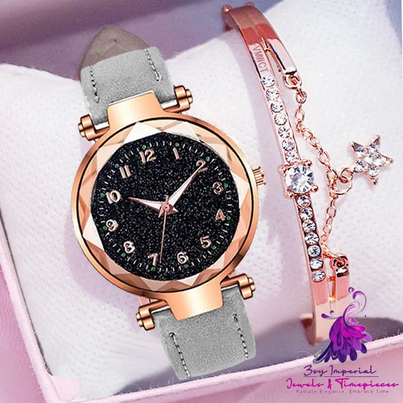 Fashion Starry Sky Casual Student Watch