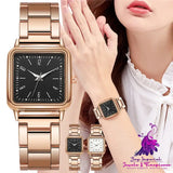 Square Digital Casual Fashion Frosted Quartz Watch