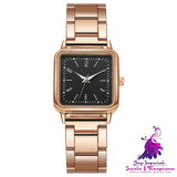 Square Digital Casual Fashion Frosted Quartz Watch