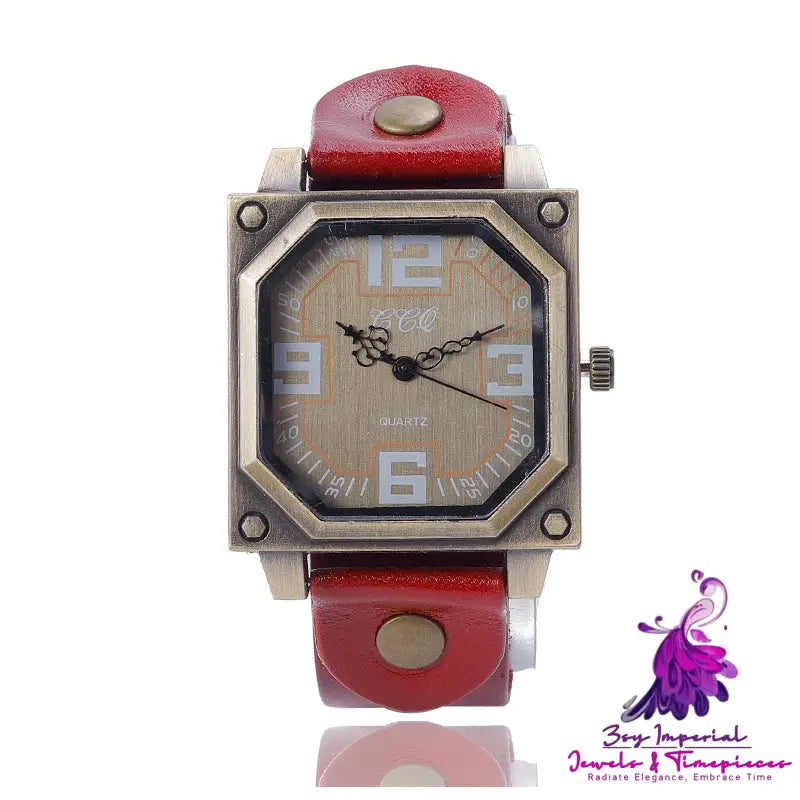 Retro Digital Square Women’s Quartz Watch