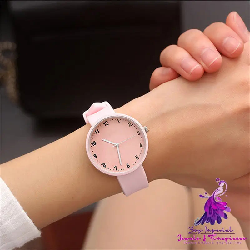 Korean Style Casual Jelly Quartz Watch for Students