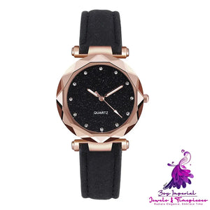 Starry Sky Leather Women’s Watch