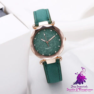 Starry Sky Leather Women’s Watch