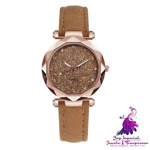 Starry Sky Leather Women’s Watch